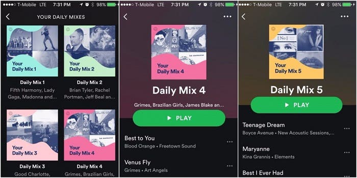 Spotify lanza Daily Mix
