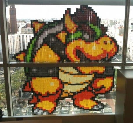 Bowser Hecho con Post-its