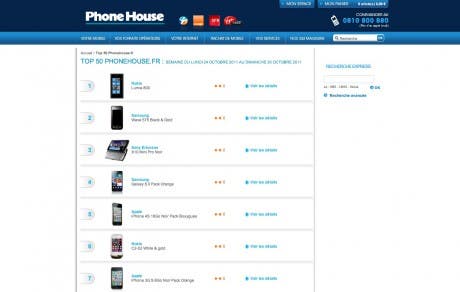 Captura web The Phone House Francia