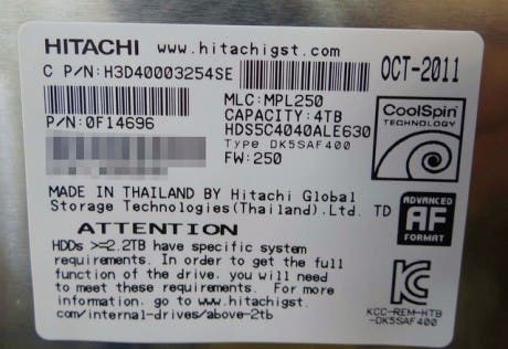 Hitachi lanza un disco duro interno de 4TB