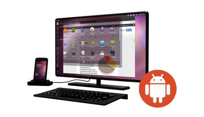 Recreación de un posible teléfono con Ubuntu for Android
