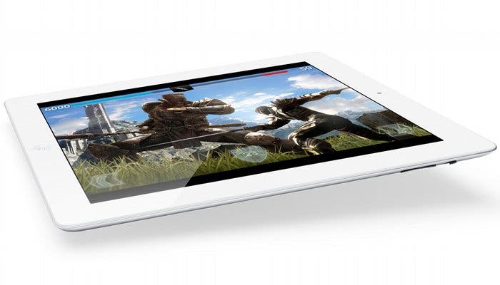 Fotografía del nuevo iPad ejecutando Infinity Blade