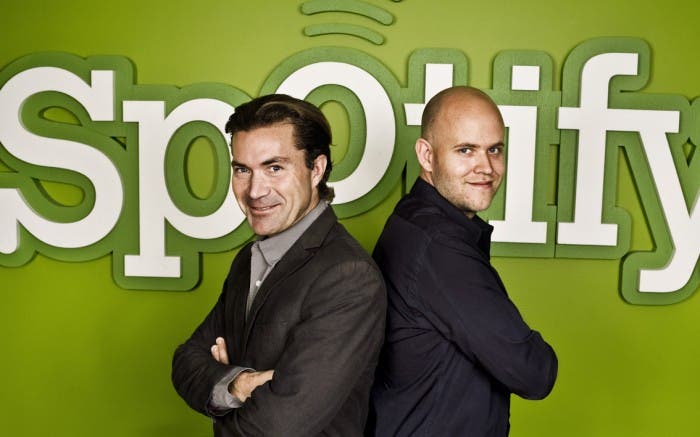 Daniel Ek y Martin Lorentzon, fundadores de Spotify
