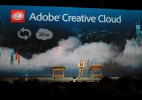Directivos de Adobe en la presentación de Adobe Creative Cloud