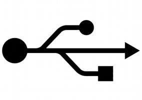 Símbolo que representa a USB