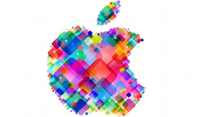 Logotipo de Apple adaptado para la WWDC 2012