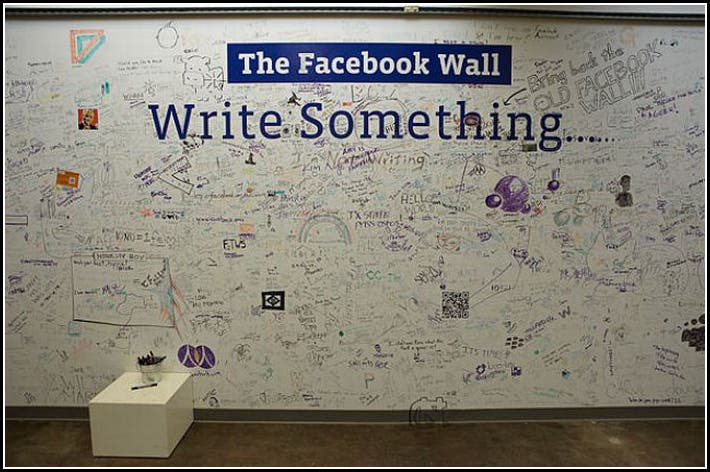 Muro Donde Los Empleados Escriben Mensajes