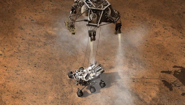 Aterrizaje Del Curiosity En La Superficie De Marte