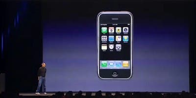 Presentación del primer smartphone de Apple