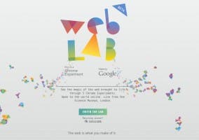 Web de la exposición Web Lab de Google