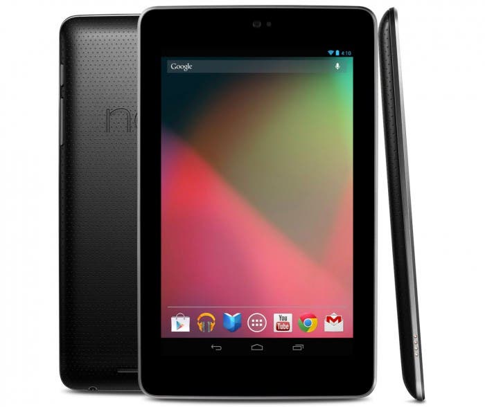 Imagen del tablet Nexus 7 de ASUS y Google