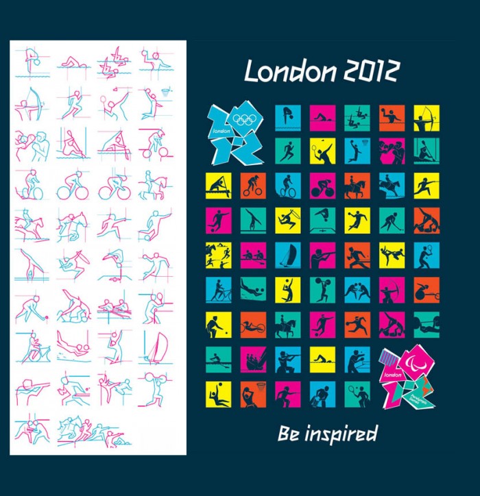 Pictogramas diseñados para JJOO Londres 2012
