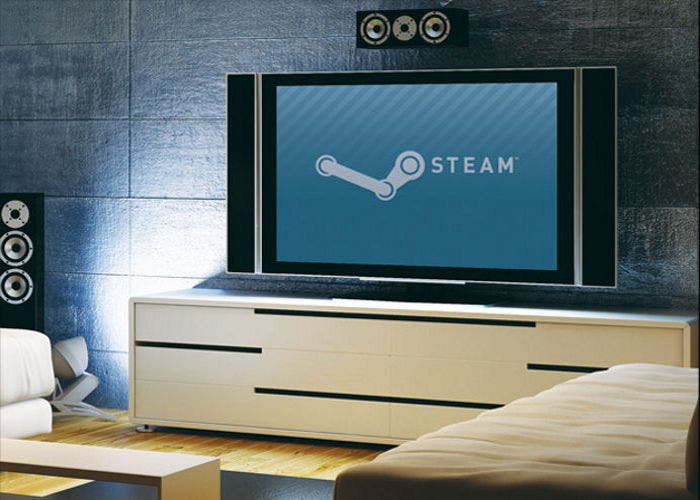 Imagen de un televisor con el logo de Steam, para promocionar Big Picture