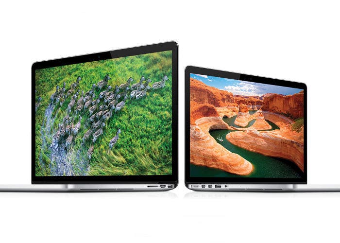 Los MacBook Pro con pantalla Retina de 13 y 15 pulgadas