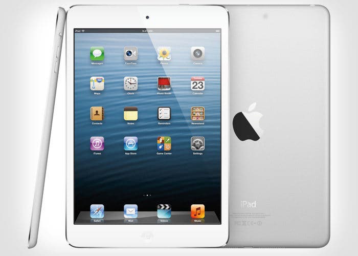 Imagen de un iPad mini de Apple desde varios ángulos