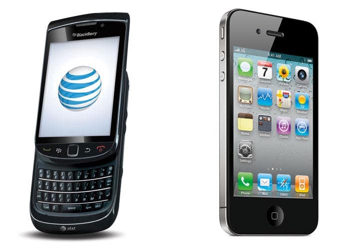 Blackberry y iPhone, ¿cual es mejor para las empresas?
