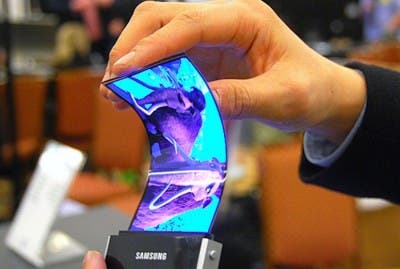 Samsung estaría apostando por las pantallas flexibles