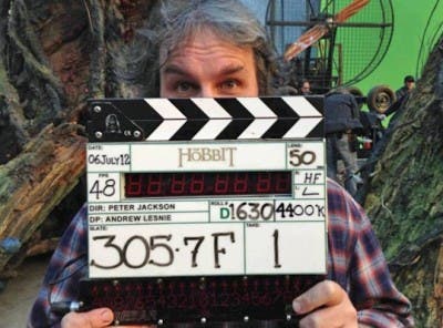 Peter Jackson en el rodaje de El Hobbit