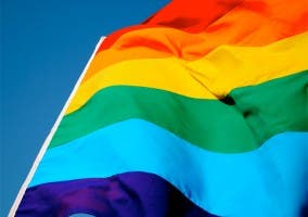 Bandera arcoiris representante del Orgullo Gay
