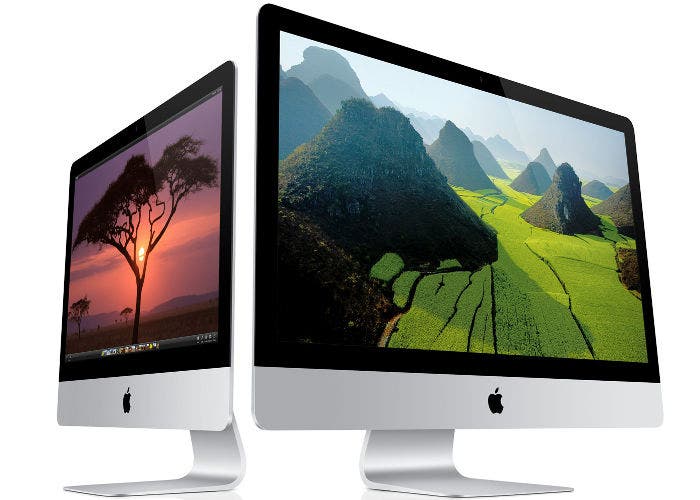 Imagen de dos ordenadores iMac de Apple