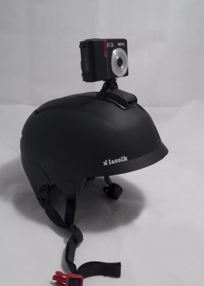 Soporte universal Camera demon en un casco