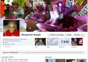 Perfil de Marguerite Joseph en Facebook