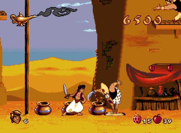 Captura del videojuego Aladdin