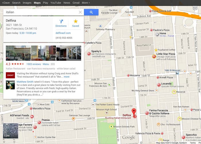 Nueva interfaz de Google Maps