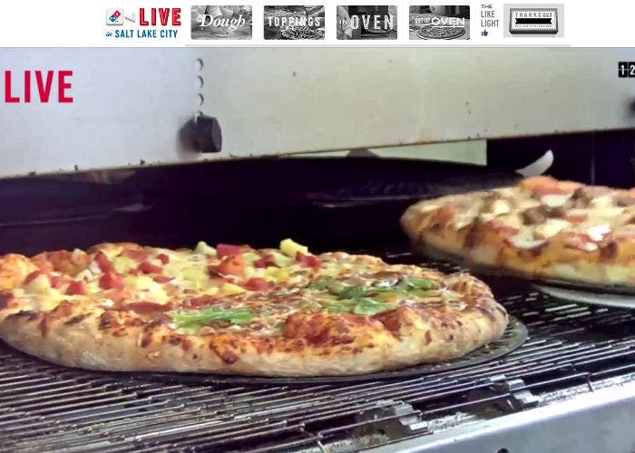 Imagen de una webcam de Domino's Pizza