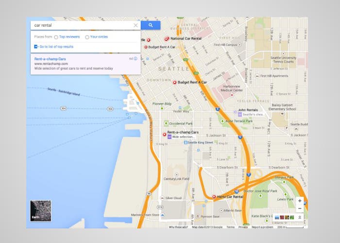 Nueva interfaz de Google Maps