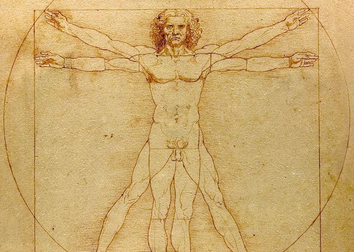 Hombre de Vitruvio de Leonardo de Vinci
