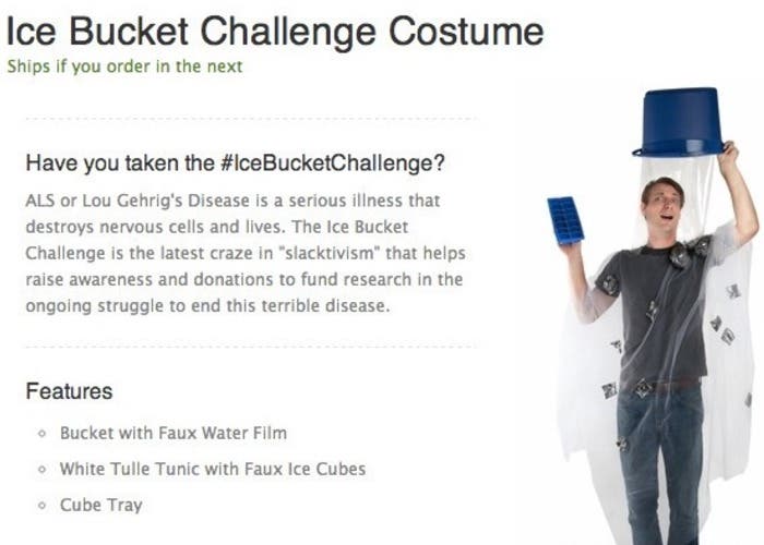 Disfraz Ice Bucket Challenge