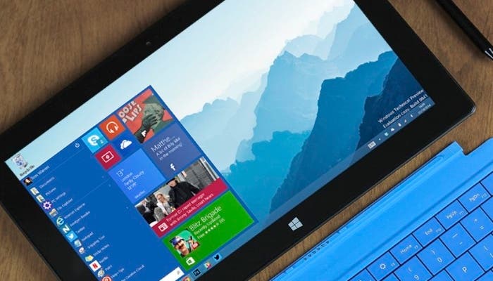 Windows 10 en una Microsoft Surface