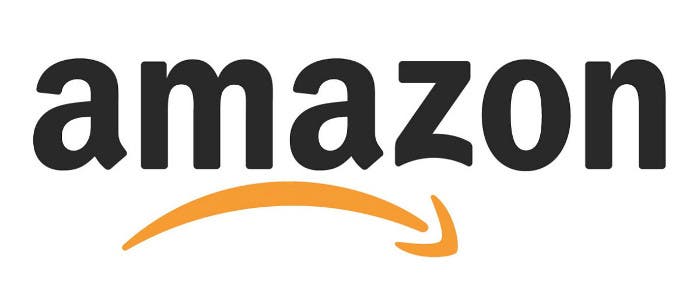 Logo de Amazon con una sonrisa triste 