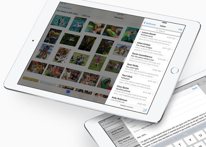 Tablet iPad con el sistema operativo iOS 9