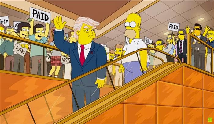 Donald Trump en Los Simpson