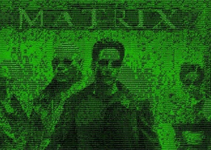 Matrix ASCII destacada