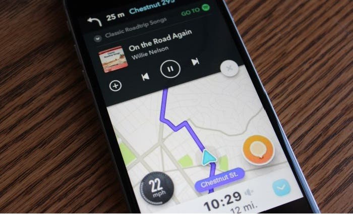 Spotify integrada con Waze