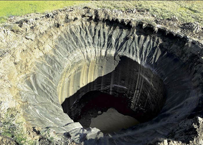 cráter en siberia