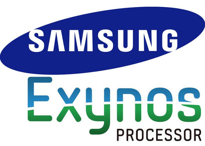 Montaje de los logos de Samsung y de sus procesadores Exynos