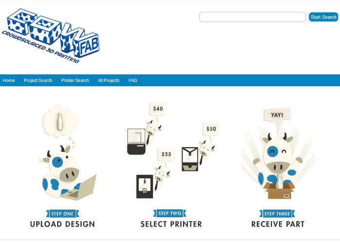 CowFab, web de impresión 3D