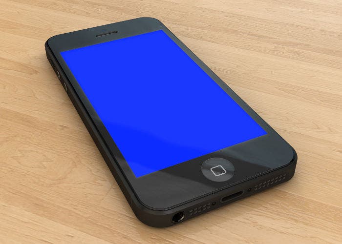 Pantalla azul de la muerte en un iPhone 5s
