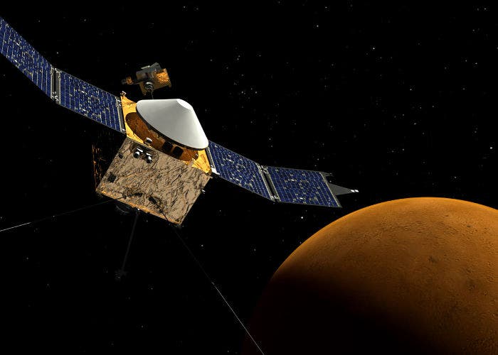 Recreación de la sonda espacial MAVEN