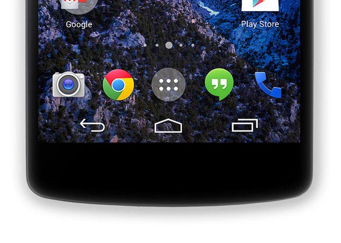 Botones virtuales del Google Nexus 5