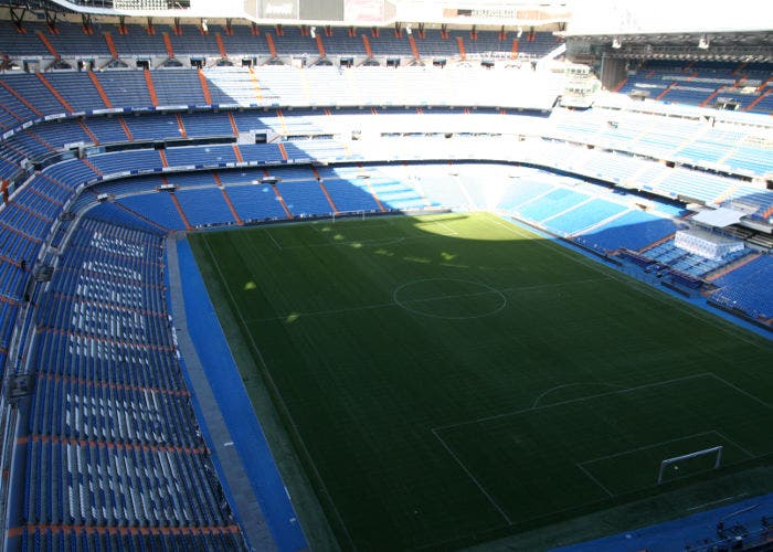 Interior del estadio Santiago Bernabéu