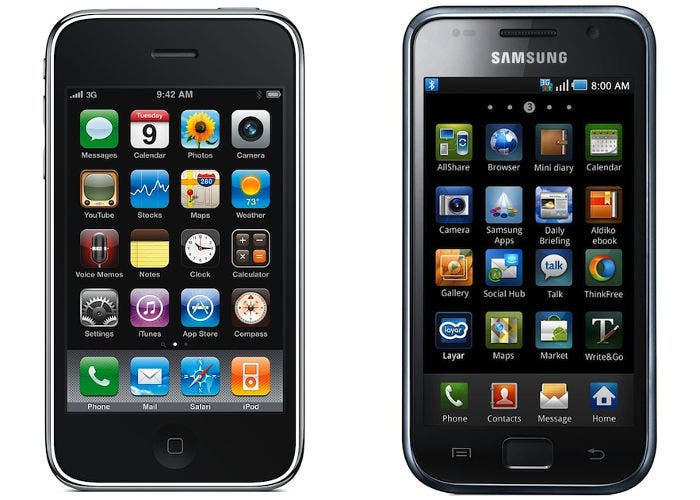 iPhone y Samsung Galaxy S