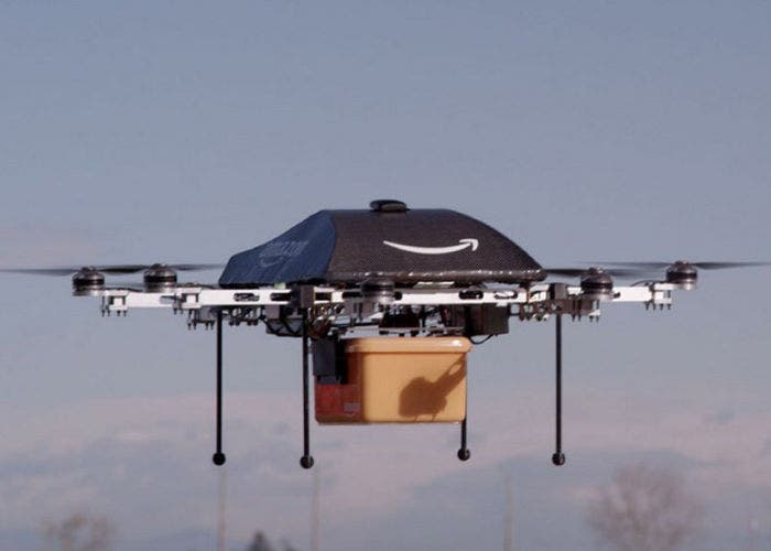 Imagen de un drone de Amazon Prime Air